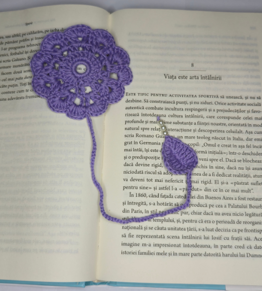 Semn de carte handmade „Violet Dream”