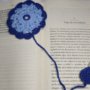 Semn de carte croșetat „Blue Harmony”