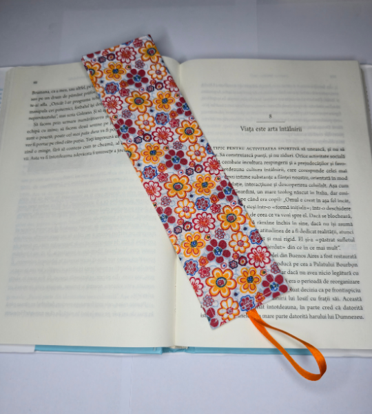 Semn de carte handmade „Cotton Bloom”