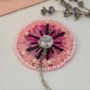 Broșă handmade - Pink Star