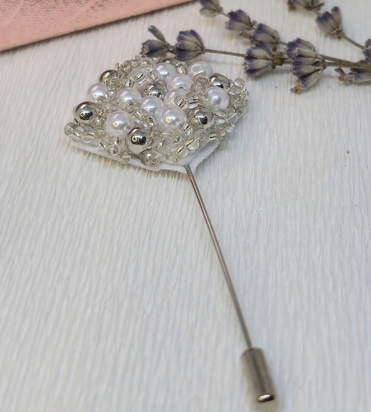 Broșă handmade – Crystal Square