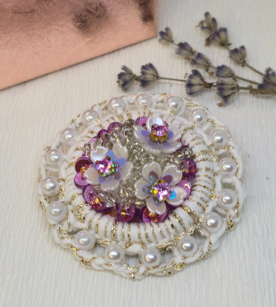 Broșă handmade – Flower Symphony