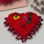 Broșă handmade - Cherry Passion