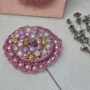 Broșă handmade - Royal Pearl Bloom