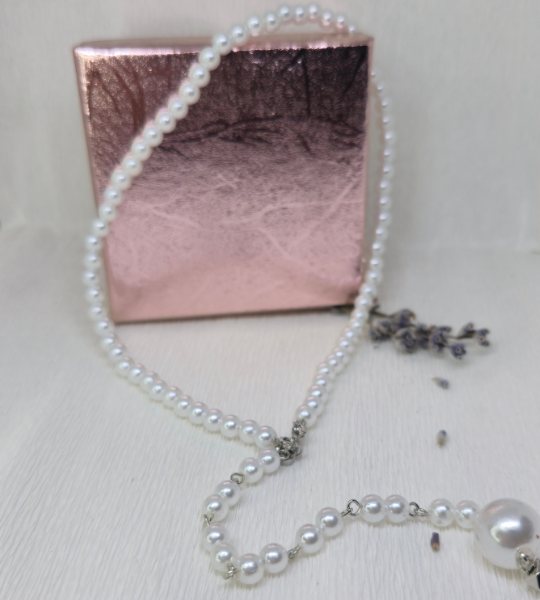 Colier „Pearl Elegance” cu pandantiv perlă mare