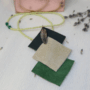Pandantiv handmade „Spirit Verde” cu piele naturală