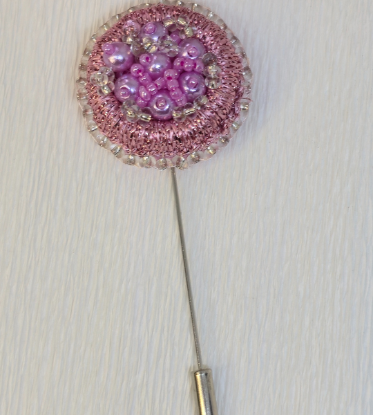 Broșă handmade – Blush Pearl Pin