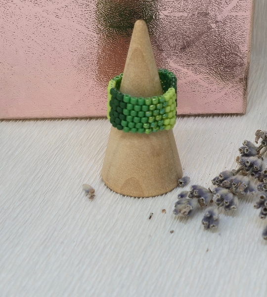 Inel handmade – Green Harmony