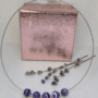 Colier handmade „Violet Harmony” cu pietre compozite