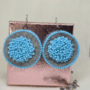 Cercei handmade – Statement Rotunzi Blue Serenity