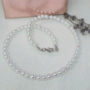 Colier clasic cu perle albe „Elegant Glow”