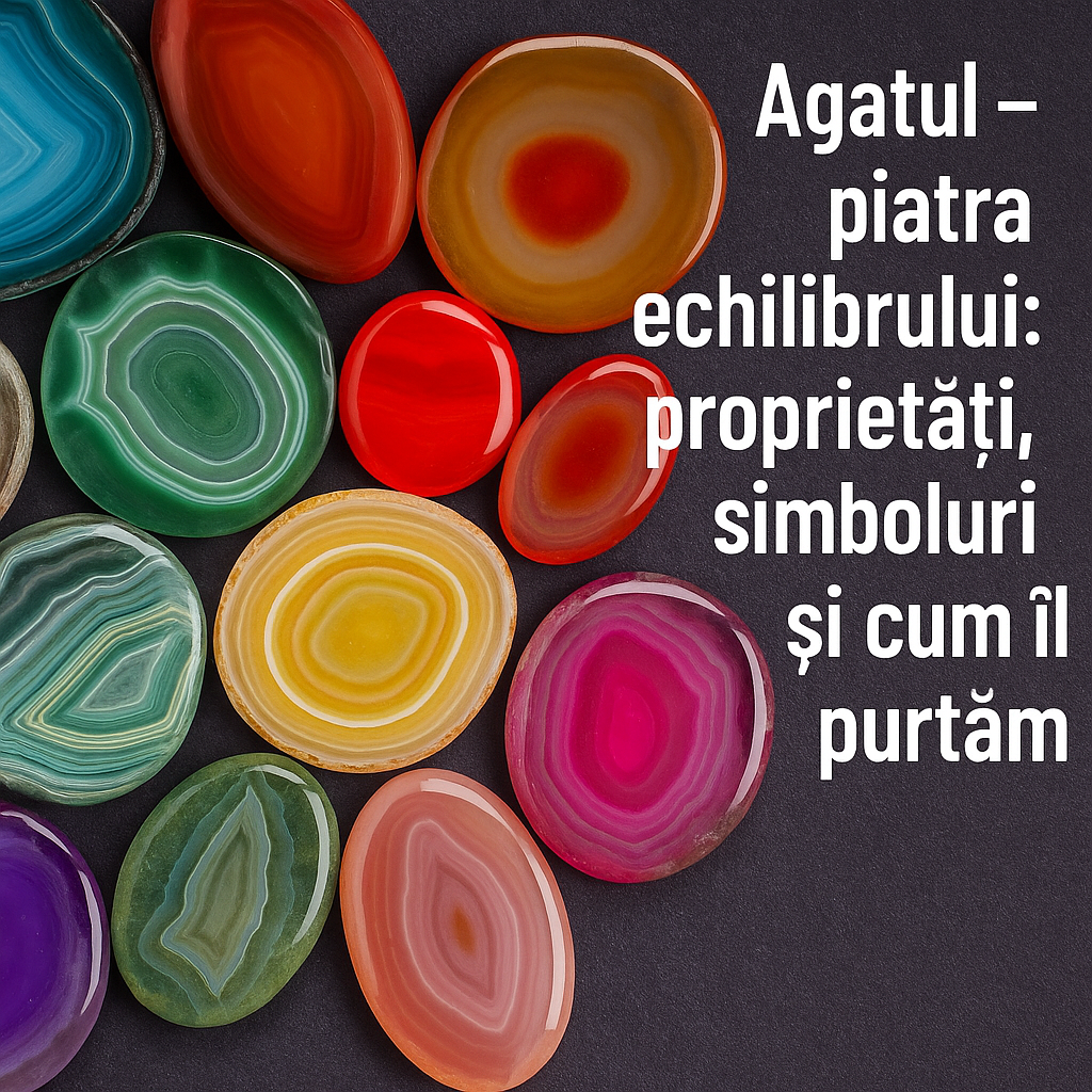 Descoperă proprietățile agatelor, simbolurile asociate și recomandări despre cum să porți această piatră semiprețioasă pentru echilibru și protecție.